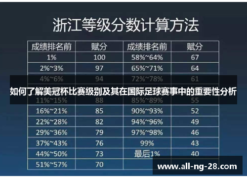 如何了解美冠杯比赛级别及其在国际足球赛事中的重要性分析