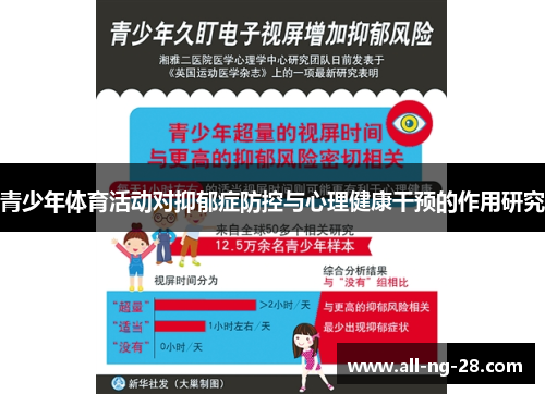 青少年体育活动对抑郁症防控与心理健康干预的作用研究 青少年体育活动对抑郁症防控与心理健康干预的作用研究